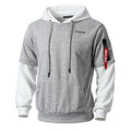 Cool Sweatshirt Men Hip Hop patchwork Long Sleeve Pullover contrast Hoodies Sweatshirt hoodies